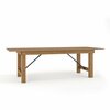 Flash Furniture Rectangle FarmTable, Antique, Rustic, Foldng, 96"x40", 40" W X 96" L X 30" H, Wood, Wood Grain XA-F-96X40-GG